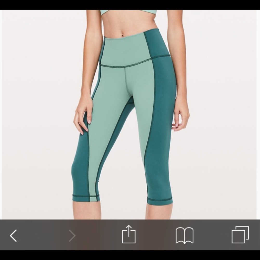 Lululemon Wunder Under High Rise Crop 17” (sz 10)
